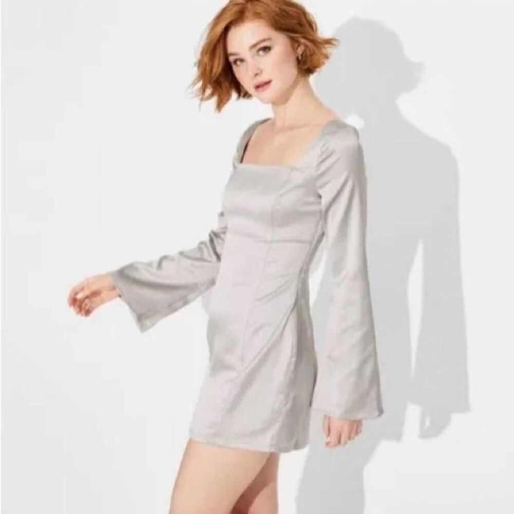 Wild-fable Women's Silver Dress